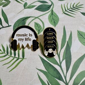 Music Themed Enamel Pins